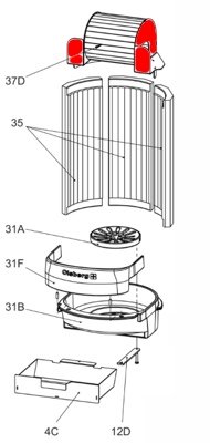 Olsberg Tipas 1 chambre de combustion  lit fluidis